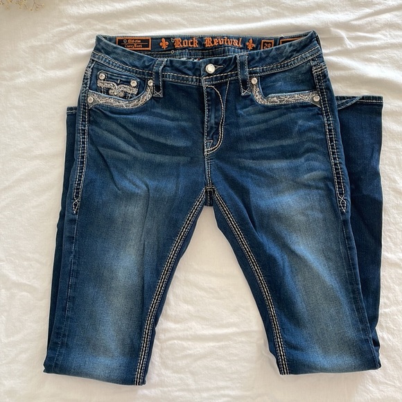 COPY - Rock Revival Jeans. Size 29 long. Tansy Mid Rise Curvy Boot - Picture 7 of 8